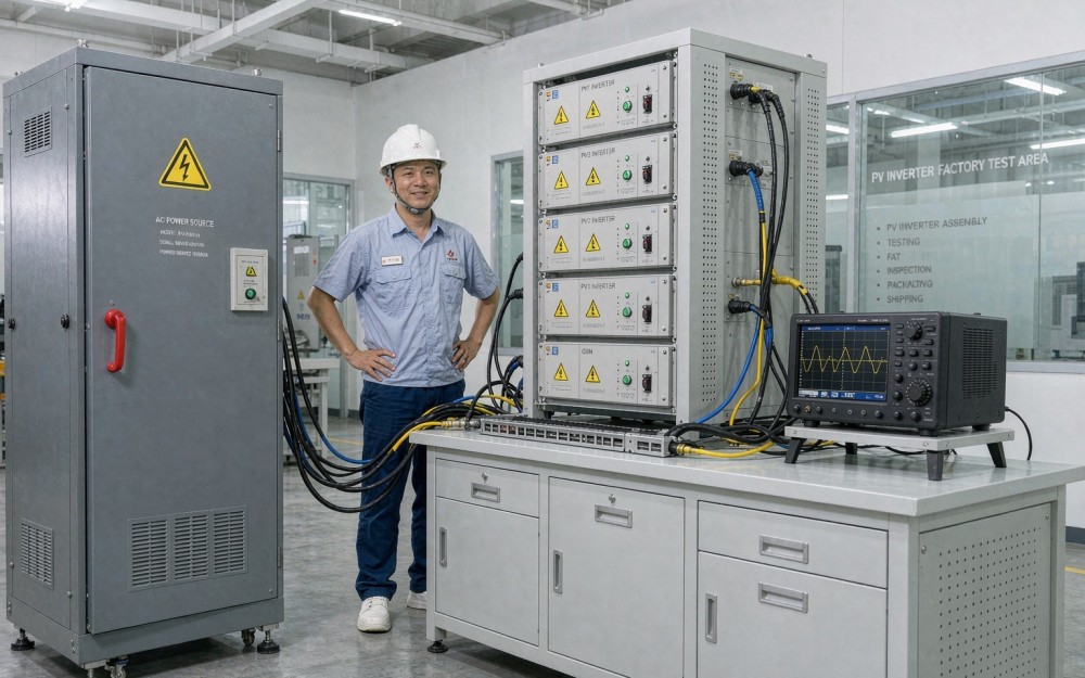 思齐SA-A200KVA电网模拟电源赋能安格自动化产线升级
