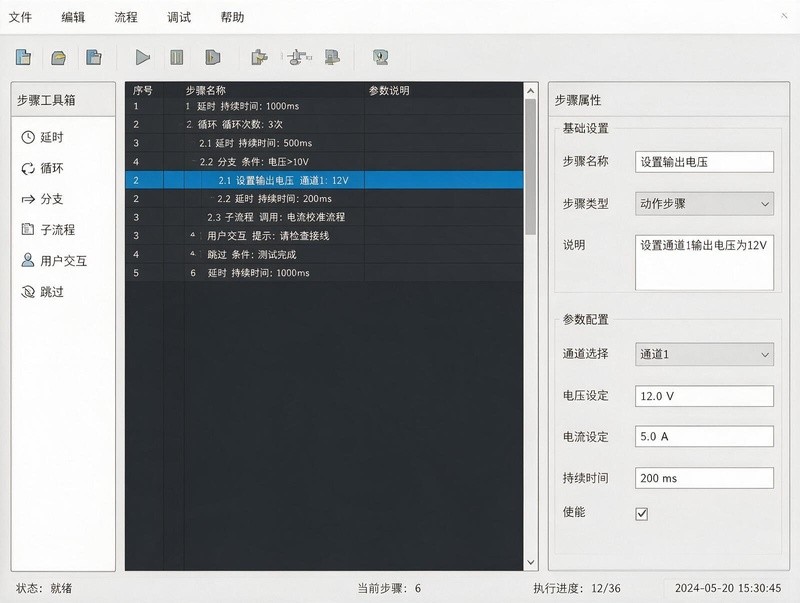 测试流程编辑器